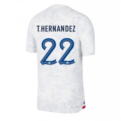 Frankrig Theo Hernandez #22 Udebanetrøje VM 2022 Kort ærmer